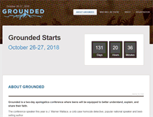 Tablet Screenshot of groundedyouthconference.com